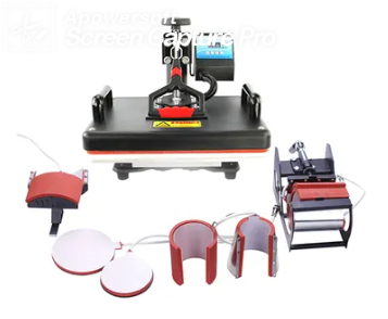 7-In-1 Heat Press Black/Red