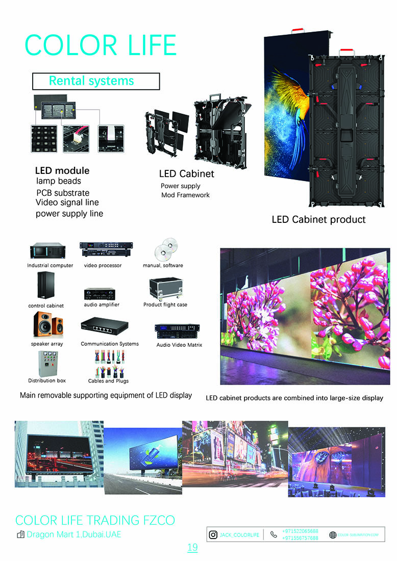 LED screen display Rental systems